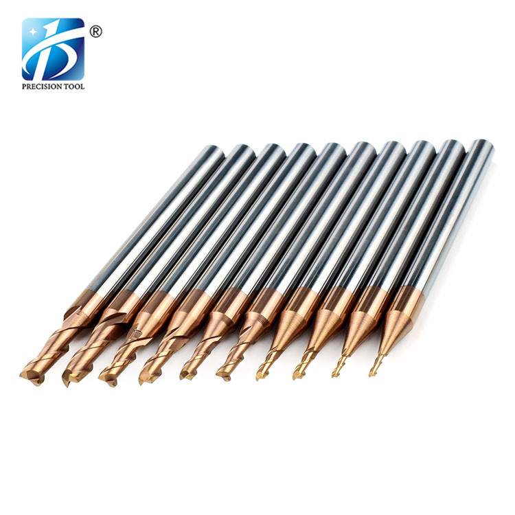 HRC55, 2 Flute Endmill, Square End, for Steel Processing