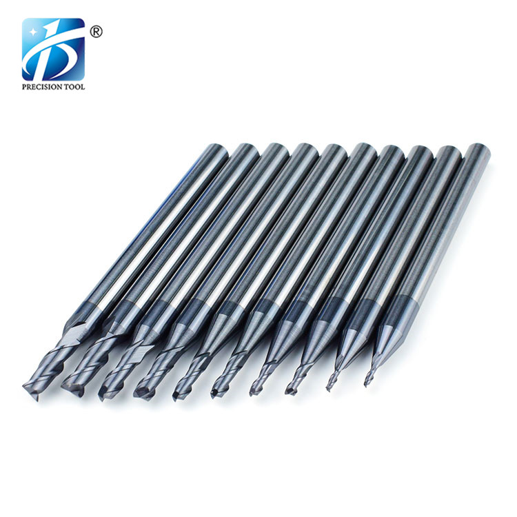 HRC55, 2 Flute Endmill, Square End, for Steel Processing