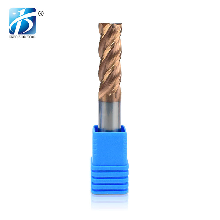 HRC55, 4 Flute Endmill, Square End, for Steel Processing