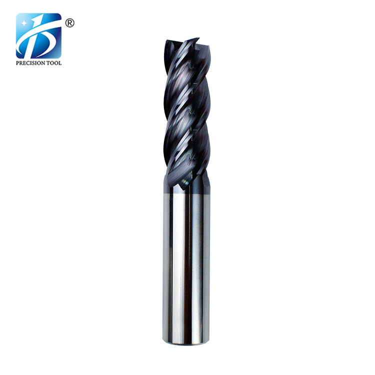 HRC55, 4 Flute Endmill, Square End, for Steel Processing