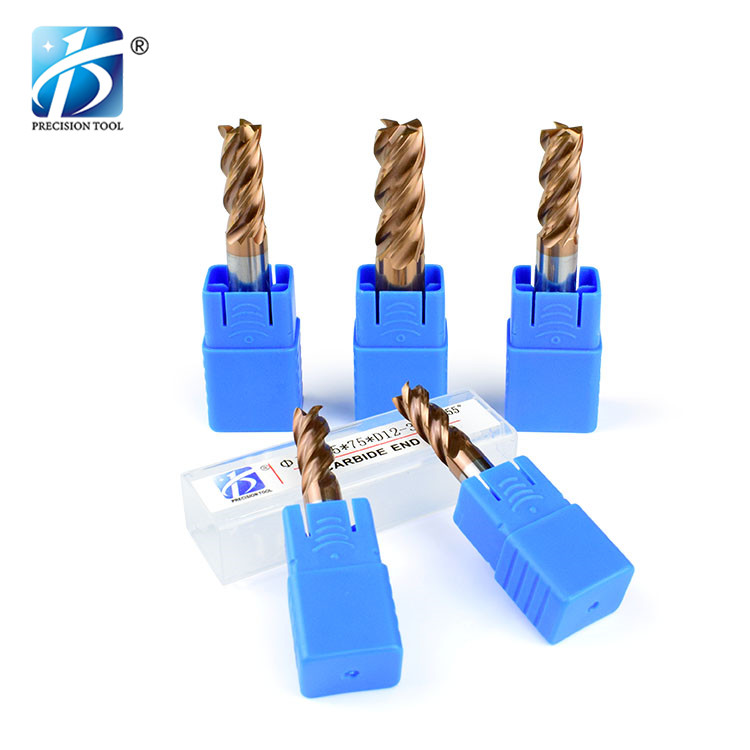 HRC55, 4 Flute Endmill, Square End, for Steel Processing