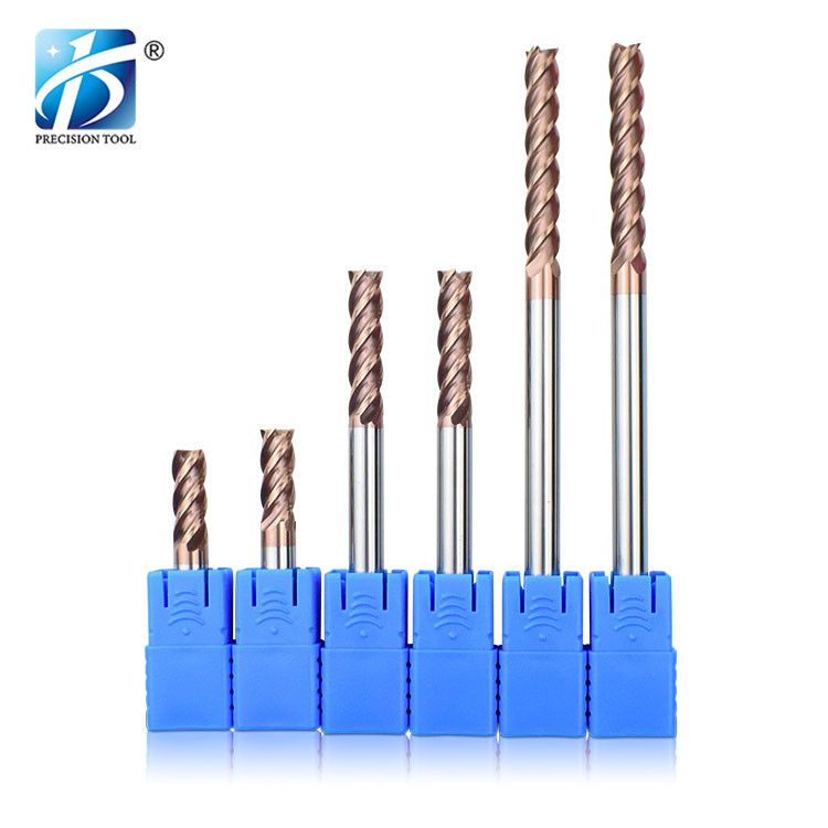 HRC55, 4 Flute Endmill, Square End, for Steel Processing