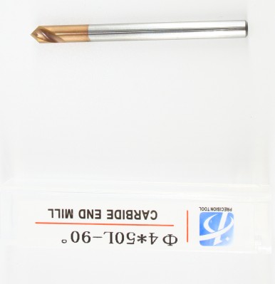 HRC55, 2 Flute Endmill, 90 Degree, Center Drill, for Steel Processing