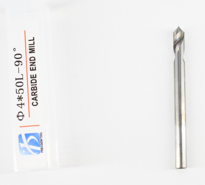 HRC55, 2 Flute Endmill, 90 Degree, Center Drill, for Aluminum Processing