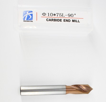 HRC55, 2 Flute Endmill, 90 Degree, Center Drill, for Steel Processing