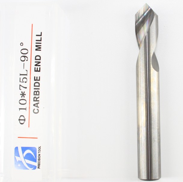 HRC55, 2 Flute Endmill, 90 Degree, Center Drill, for Aluminum Processing