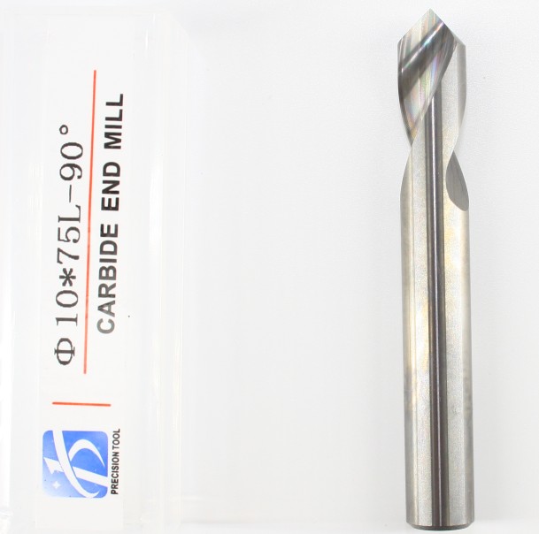 HRC55, 2 Flute Endmill, 90 Degree, Center Drill, for Aluminum Processing