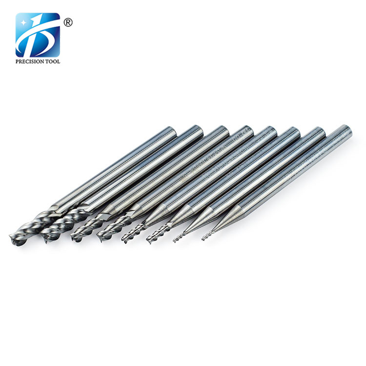 HRC55, 3 Flute, Solid Carbide Endmill, Square End, for Aluminum Processing