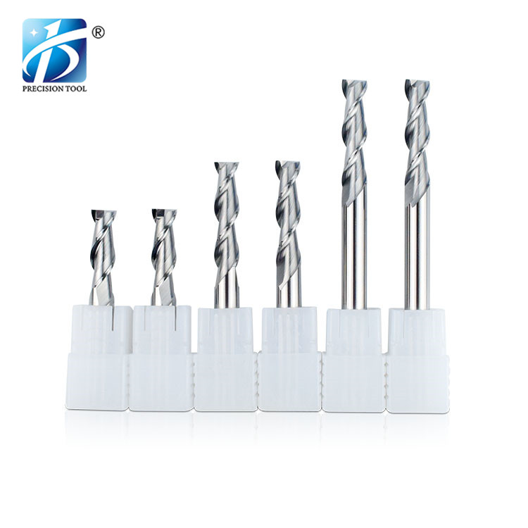 HRC55, 2 Flute, Solid Carbide Endmill, Square End, for Aluminum Processing