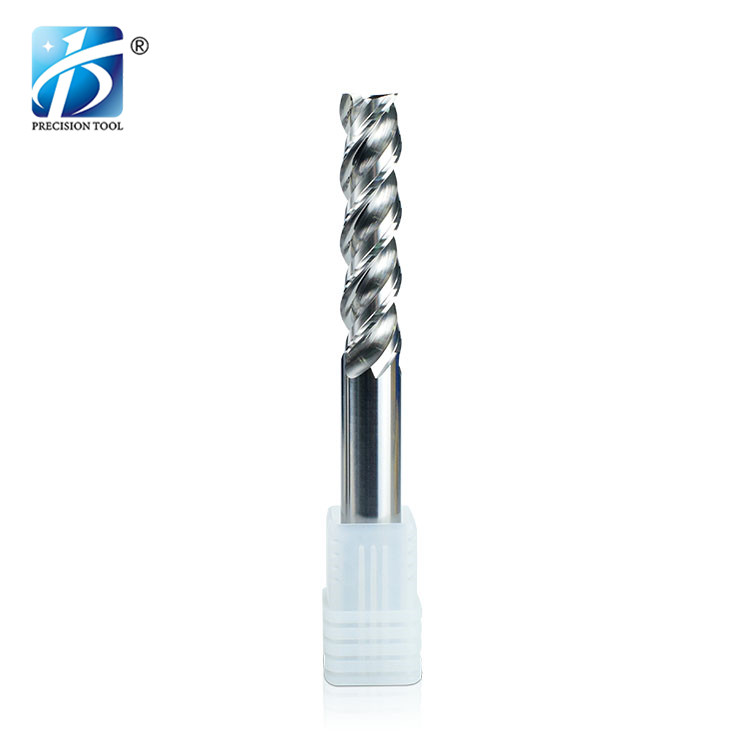 HRC55, 3 Flute, Solid Carbide Endmill, Square End, for Aluminum Processing