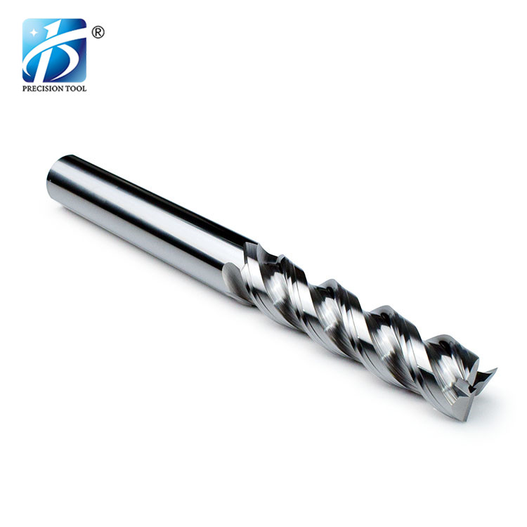 HRC55, 3 Flute, Solid Carbide Endmill, Square End, for Aluminum Processing