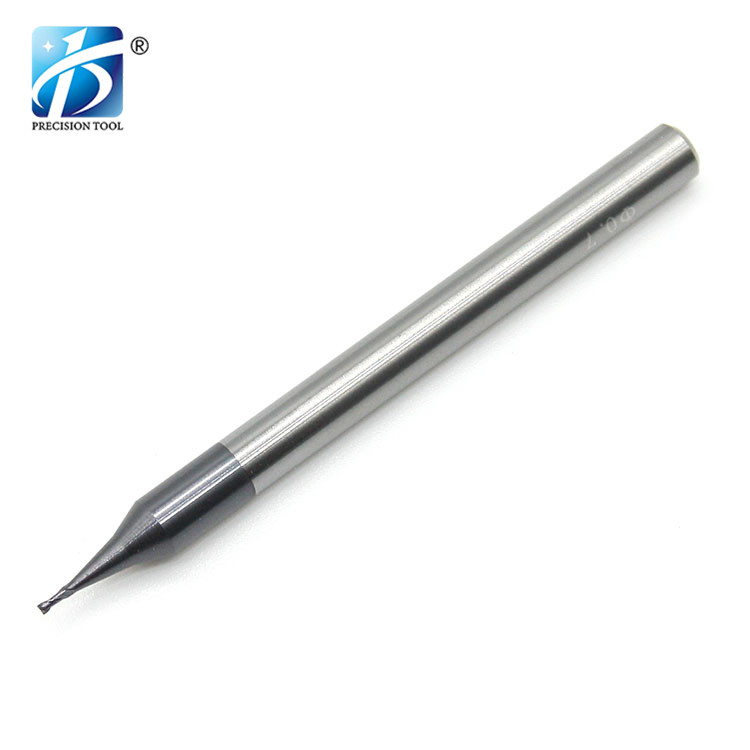 HRC55, 2 Flute, Solid Carbide Endmill, Micro Diameter，Square End, for Steel Processing