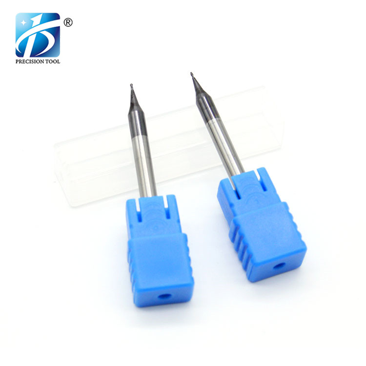 HRC55, 2 Flute, Solid Carbide Endmill, Micro Diameter，Square End, for Steel Processing