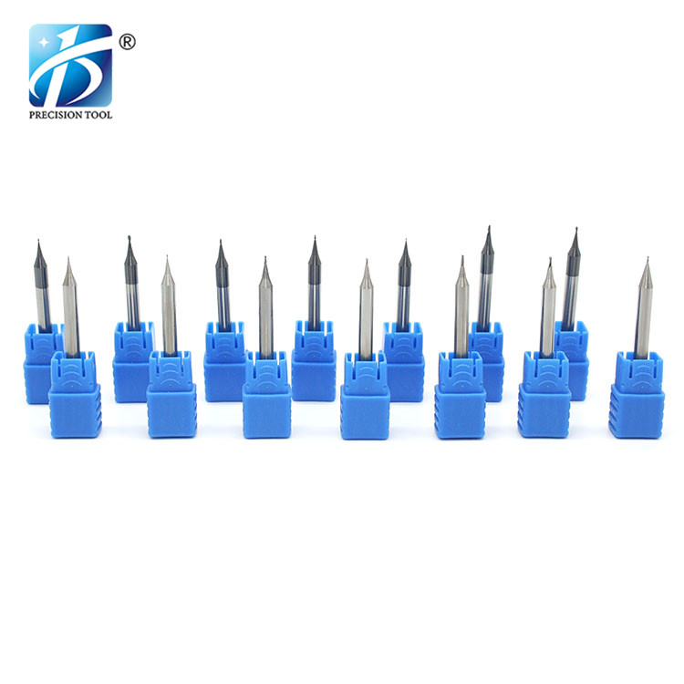 HRC55, 2 Flute, Solid Carbide Endmill, Micro Diameter，Square End, for Steel Processing