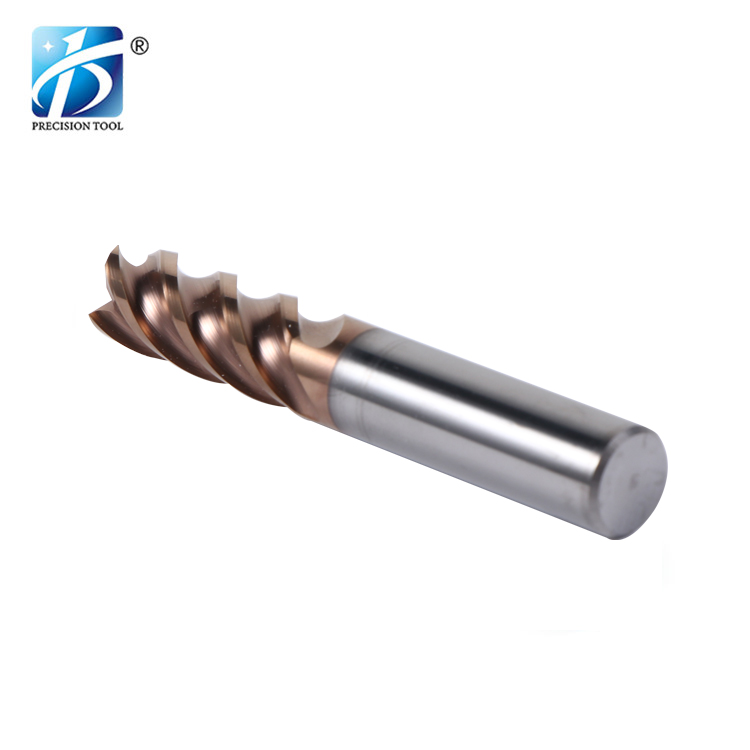 HRC60 Coated U-shaped Groove Solid Carbide Endmill For Modulation Quenching Steel