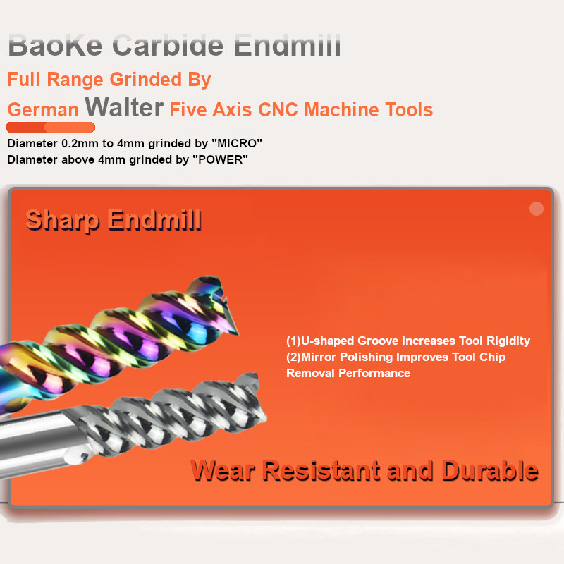 HRC55 Endmill For Aluminum